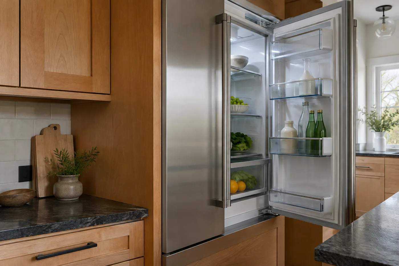 Premium kitchen appliance detail
